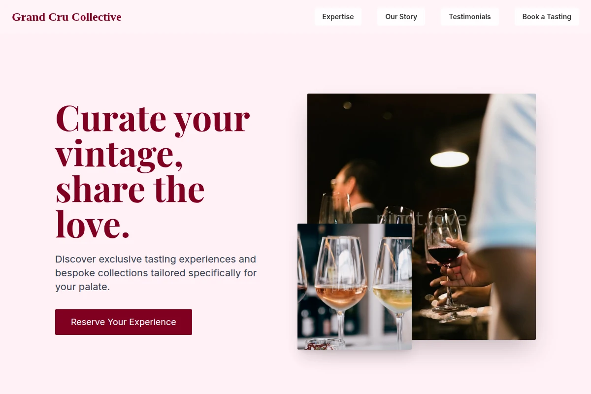 Curated Wine Tasting