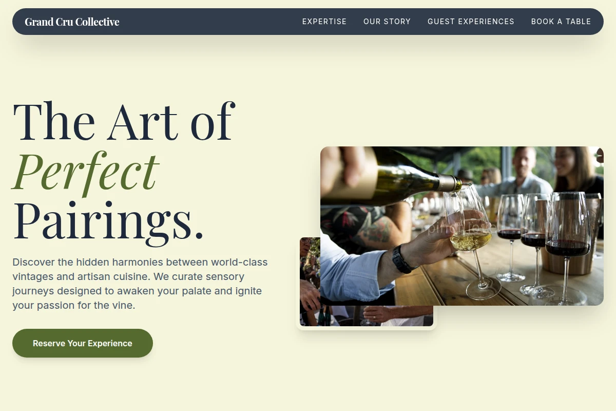 Pairing Wine Tasting